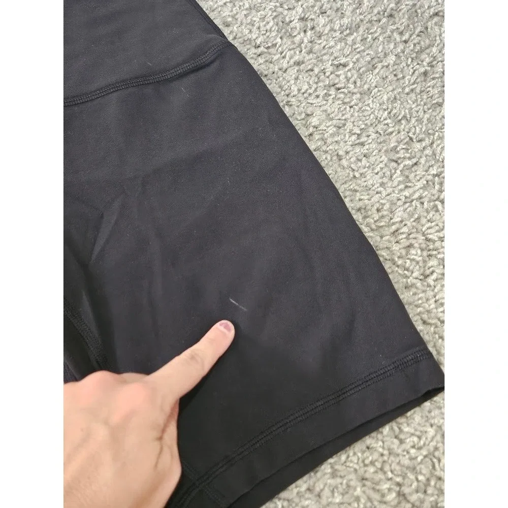 Lululemon Align High-Rise Biker Shorts Women Size 4 Black Yoga Workout